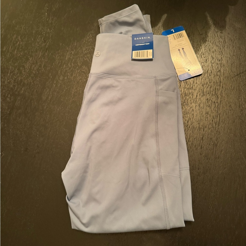 NWT Danskin Soft Blue Lightweight Tights
